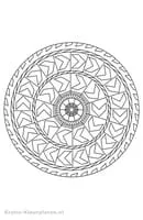 Mandalas Geo kleurplaat 12